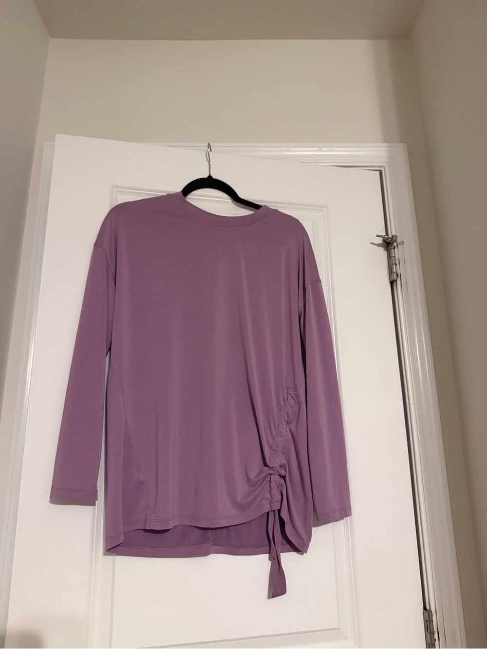 Lululemon Women’s Long-Sleeve Ruched Side Top - Lavender